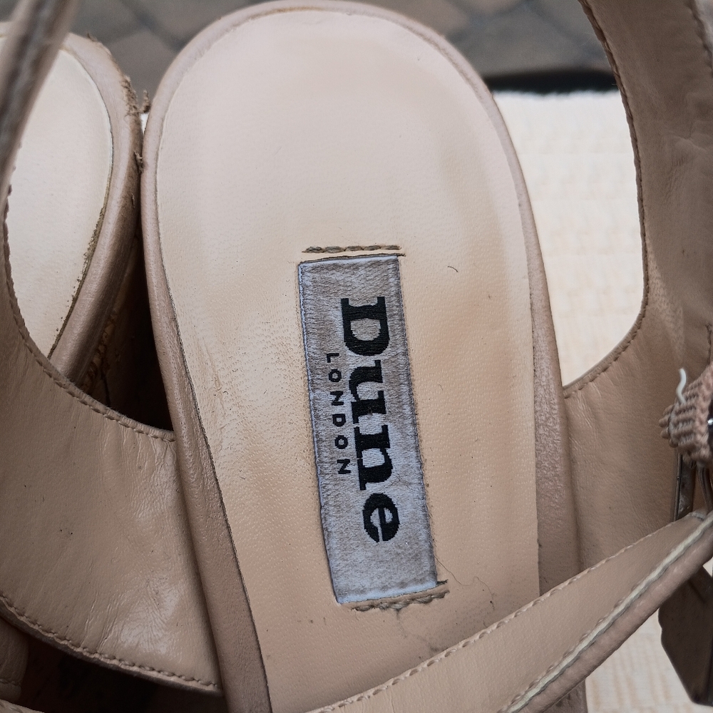 NET.Dune London Orange and Tan Wedge .size 9.Small discoloration See Last Pictur - Picture 5 of 12